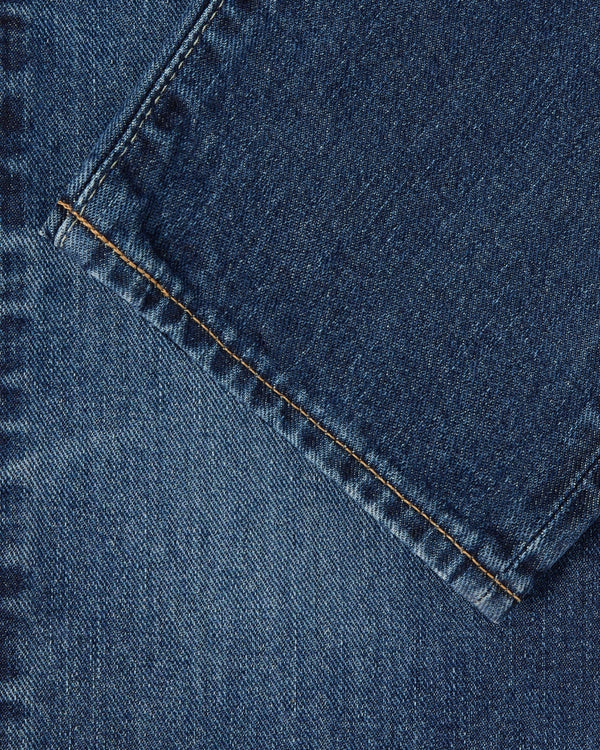 EDWIN - SLIM TAPERED JEANS MID DARK USED