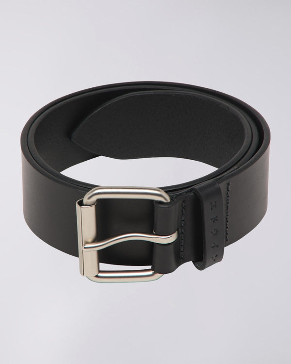 EDWIN - EDWIN LEATHER BELT (BLACK)