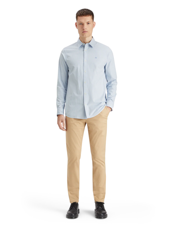 SCOTCH & SODA - ESSENTIALS OXFORD STRIPE BUTTON DOWN SHIRT BLUE STRIPE