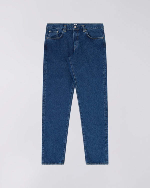 EDWIN - REGULAR TAPERED JEANS BLUE MID USED