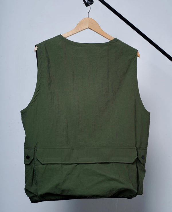 FUZZ - ZIP UTILITY VEST GREEN