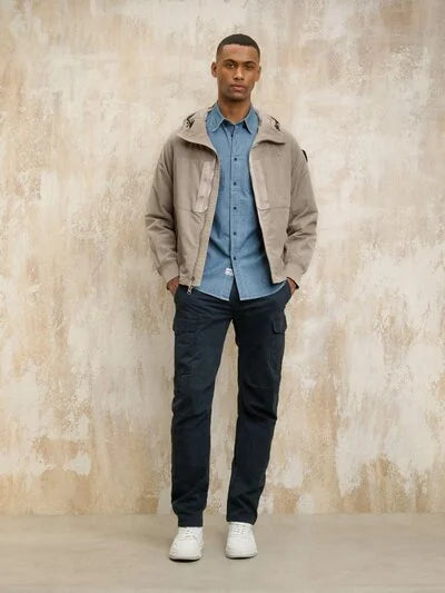 BLAUER - IRIDESCENT JACKET HARRY BEIGE