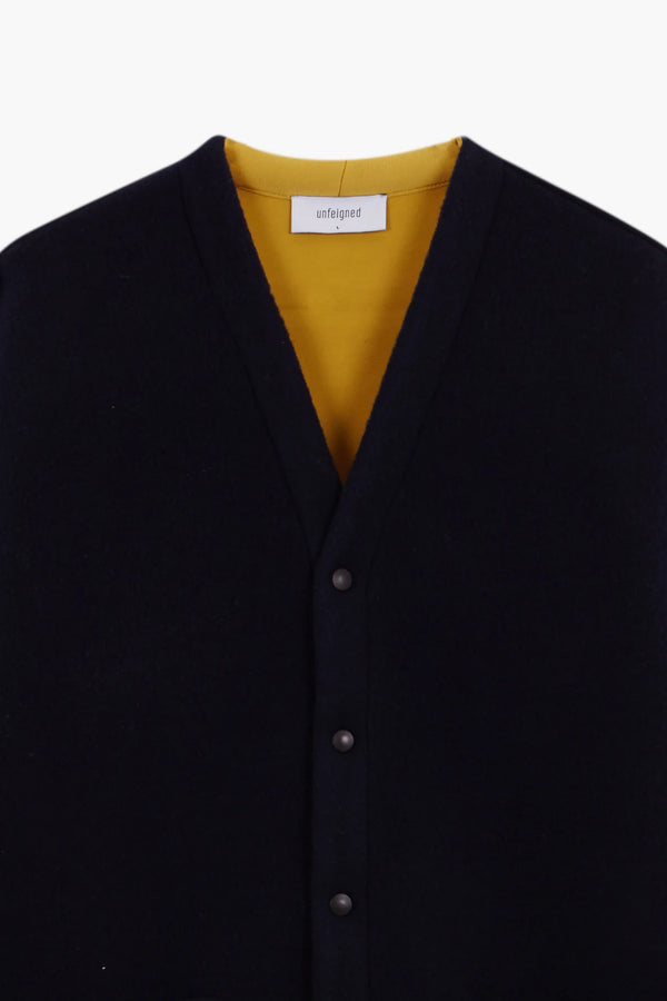 UNFEIGNED - WINTER CARDIGAN NAVY
