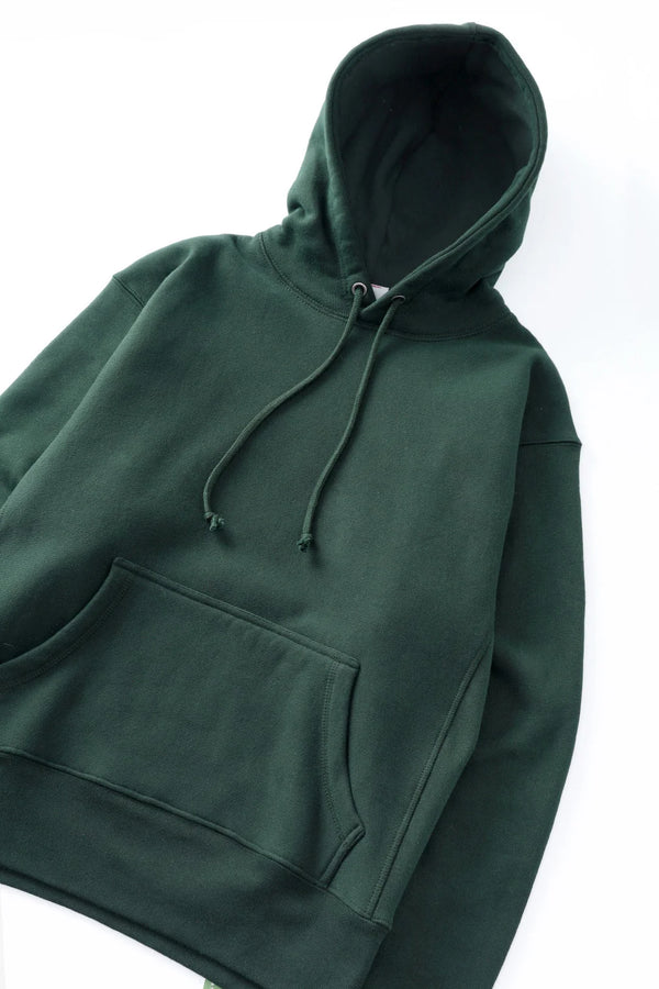POWER GOODS - SUPER WEIGHT HOODIE FOREST GREEN