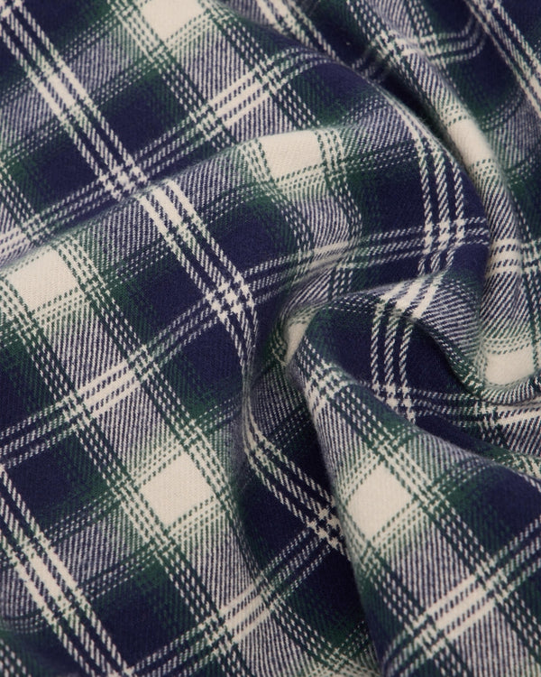 EDWIN - WORK SHIRT LS (NAVY/GREEN)