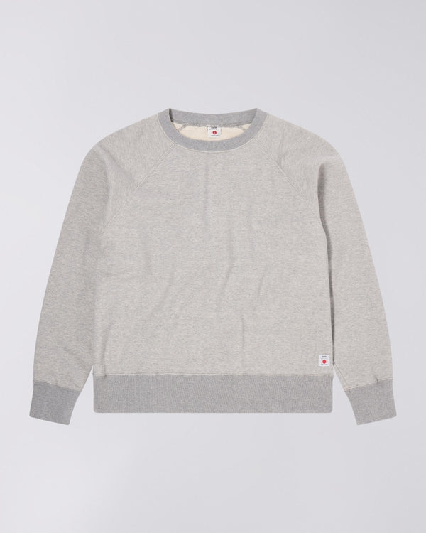 EDWIN - RAGLAN SLEEVE CREW GREY