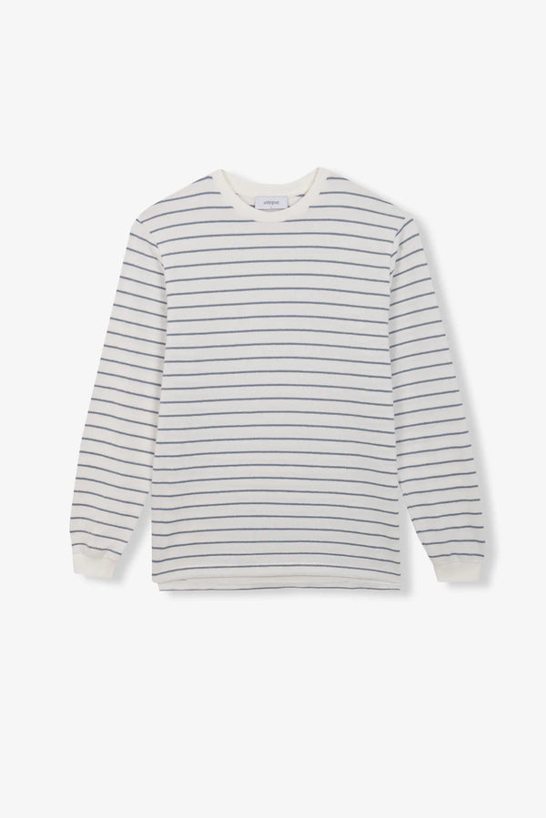 UNFEIGNED - BASIC LONGSLEEVE T SHIRT TERRY MARINE STRIPES