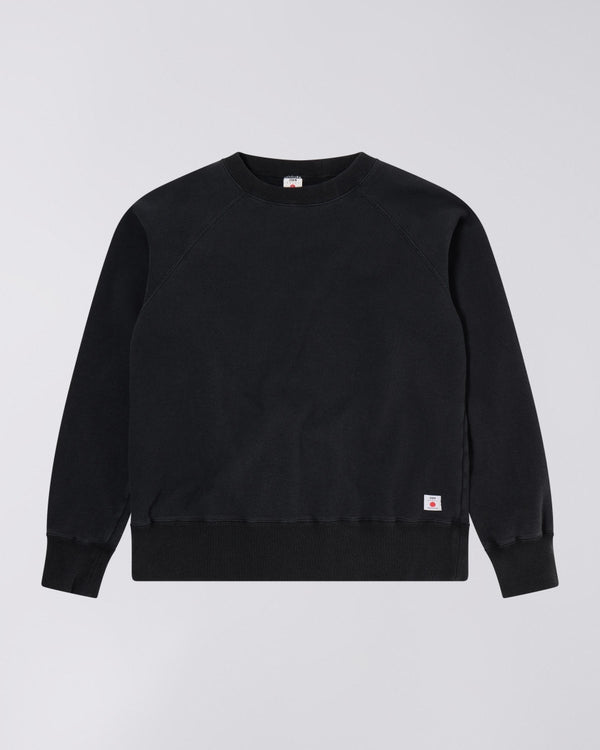 EDWIN - RAGLAN SLEEVE CREW BLACK