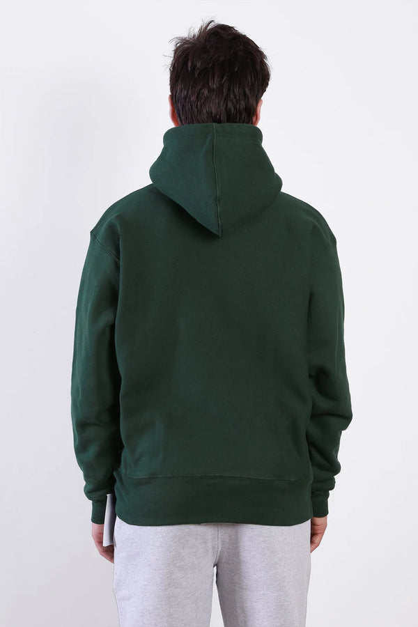 POWER GOODS - SUPER WEIGHT HOODIE FOREST GREEN