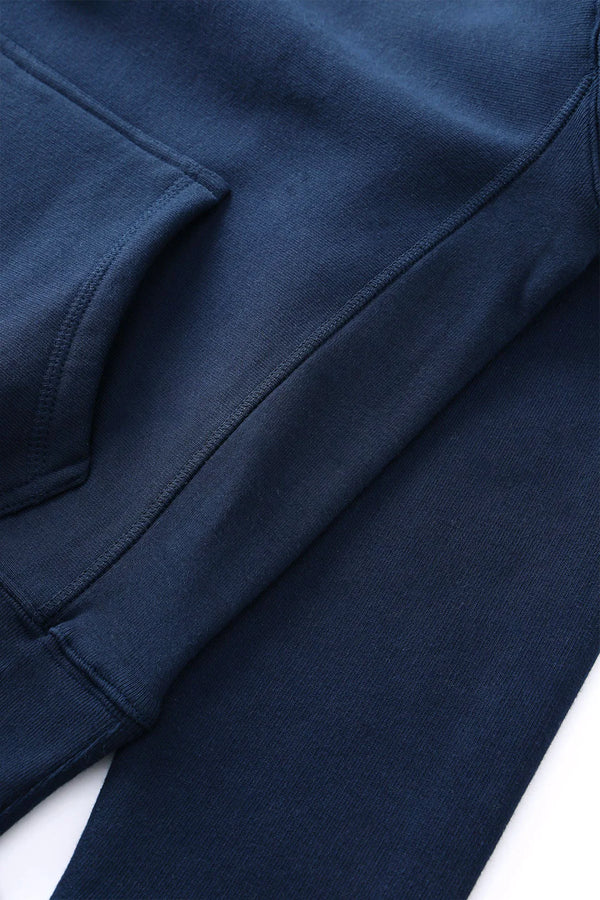 POWER GOODS - SUPER WEIGHT HOODIE NAVY BLUE