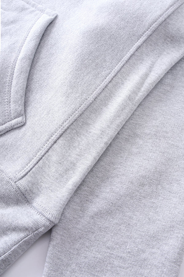 POWER GOODS - SUPER WEIGHT HOODIE HEATHER GREY