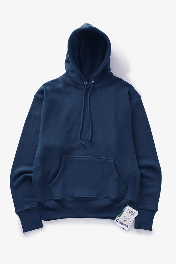 POWER GOODS - SUPER WEIGHT HOODIE NAVY BLUE