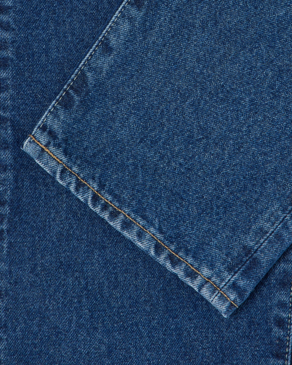 EDWIN - REGULAR TAPERED JEANS BLUE MID USED