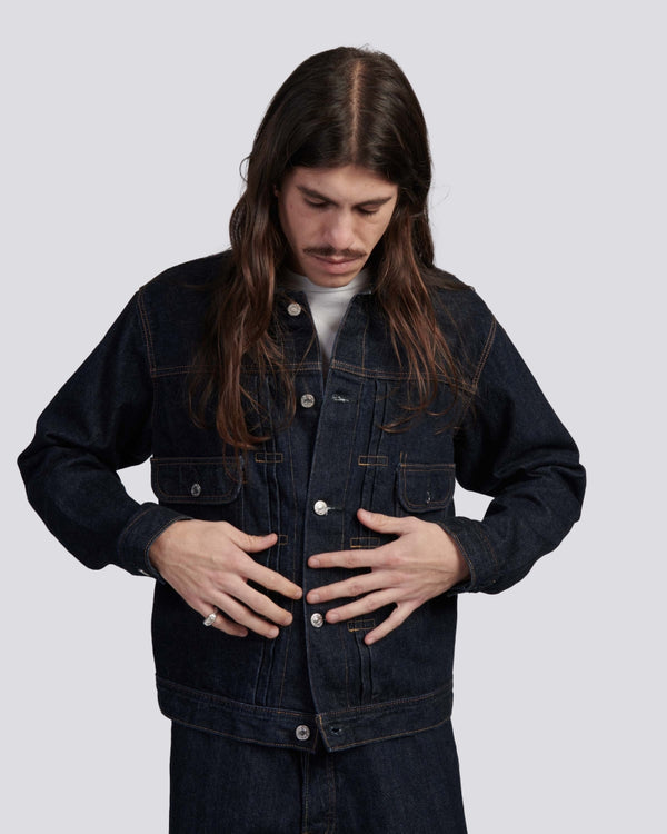 EDWIN - DENIM JACKET BLUE RINSED
