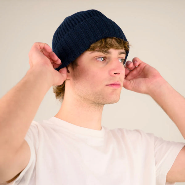 ORIGIN LAMBSWOOL FURROW BEANIE (COSMOS)