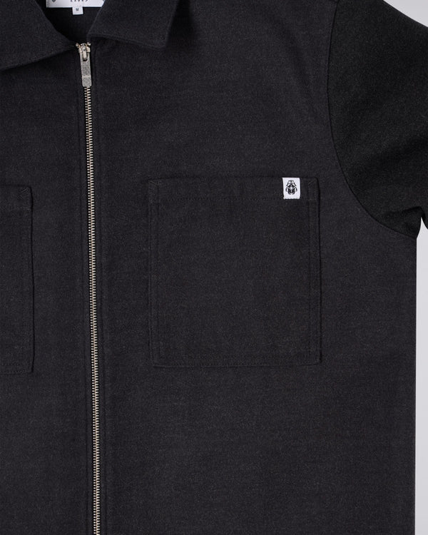 EDWIN - SNUG OVERSHIRT LS (DARK GREY MARL)