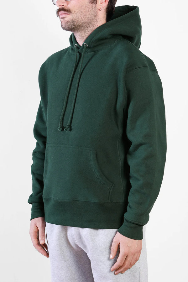 POWER GOODS - SUPER WEIGHT HOODIE FOREST GREEN