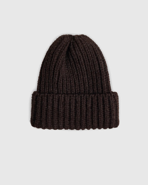 CAFE MOUNTAIN - WOOL TOQUE BEANIE EARTH BROWN