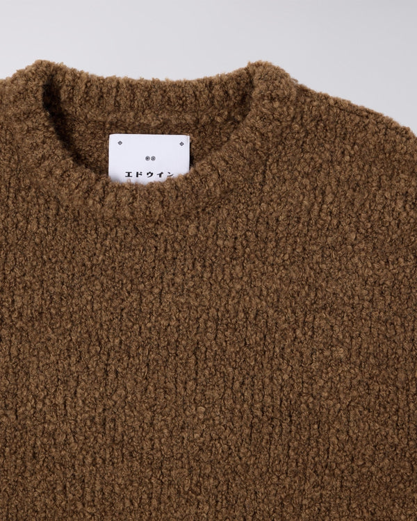 EDWIN - DUN TEXTURED SWEATER (TAUPE)