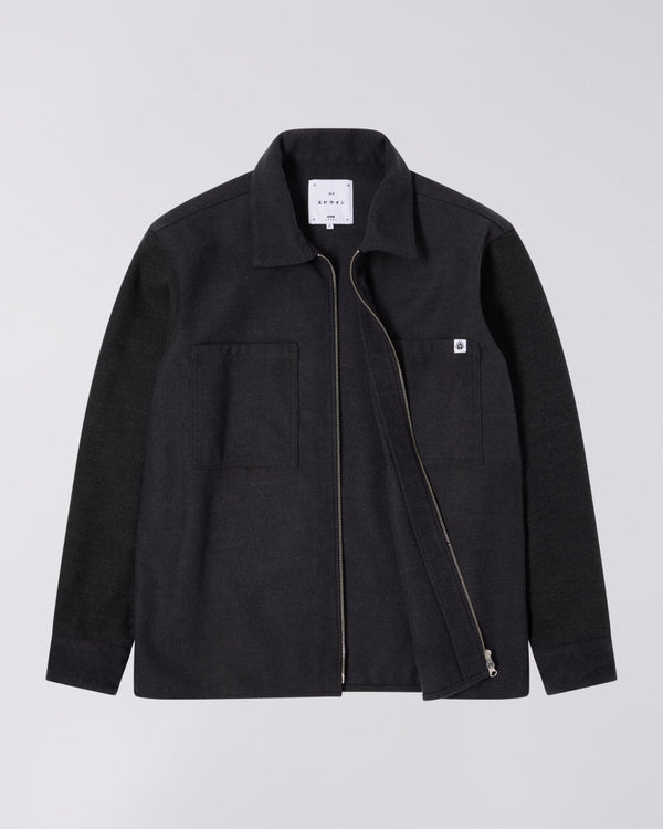 EDWIN - SNUG OVERSHIRT LS (DARK GREY MARL)