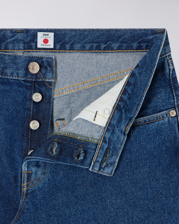 EDWIN - REGULAR TAPERED JEANS BLUE MID USED