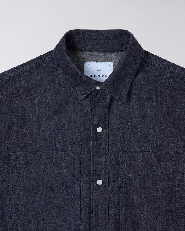 EDWIN - WORKMAN SHIRT LS (BLUE RINSED)