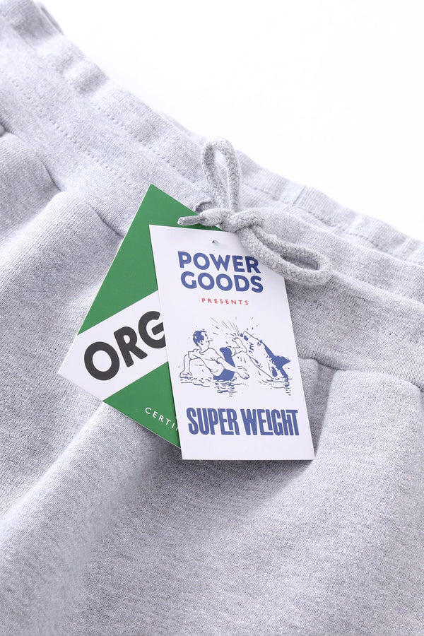 POWER GOODS - SUPER WEIGHT SWEATPANTS HEATHER GREY