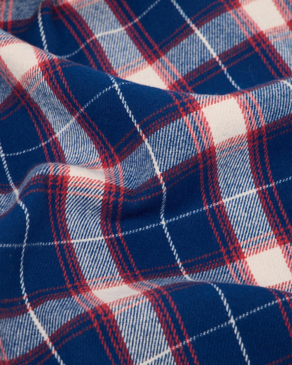 EDWIN - WORK SHIRT LS (NAVY/RED)
