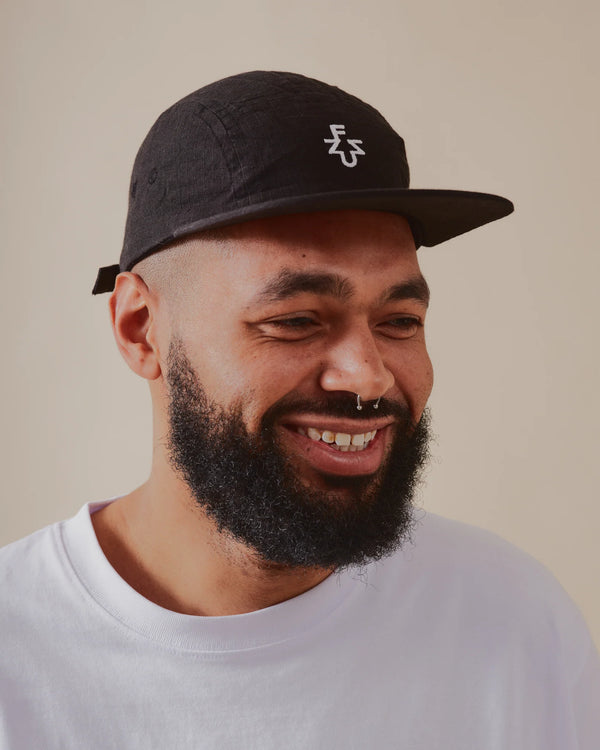 FUZZ - 5 PANEL CAP (BLACK)