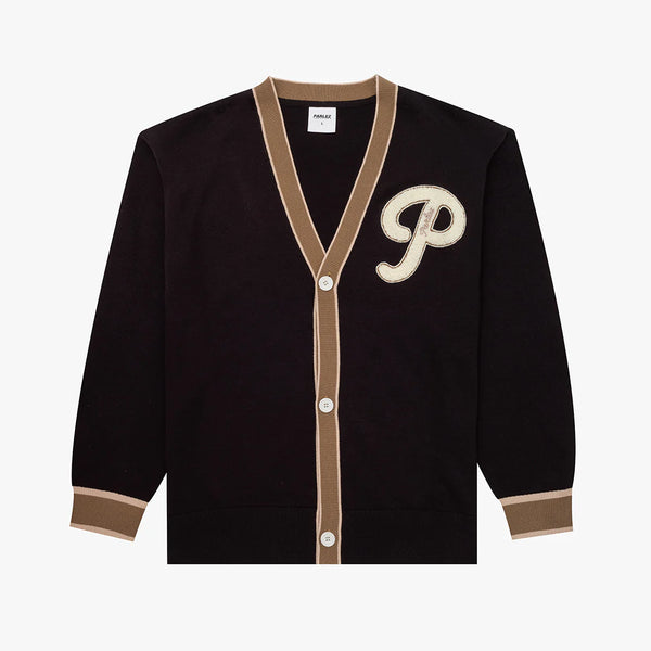 PARLEZ - LETTERMAN CARDIGAN (BLACK)
