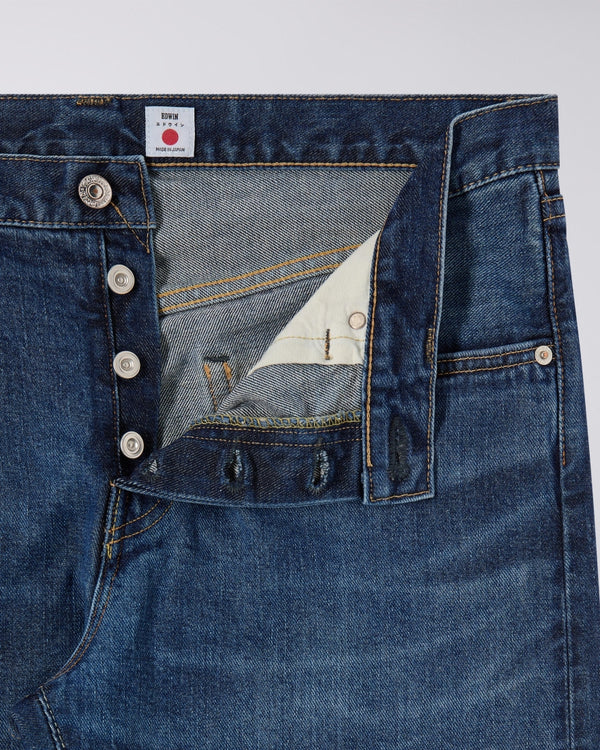 EDWIN - SLIM TAPERED JEANS MID DARK USED