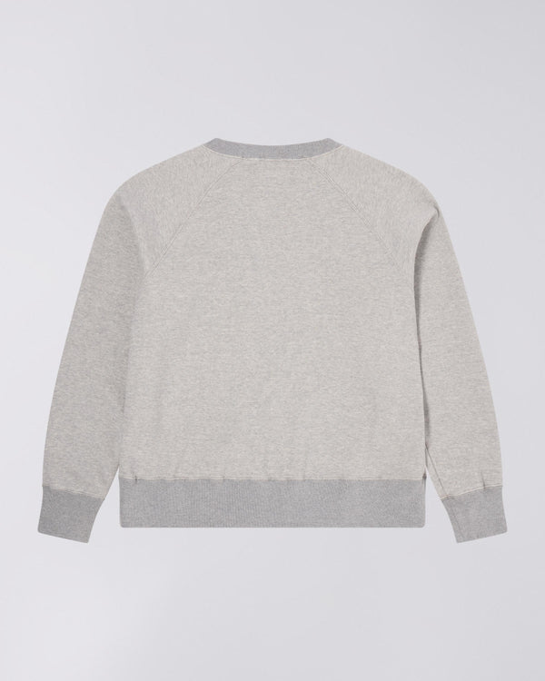 EDWIN - RAGLAN SLEEVE CREW GREY