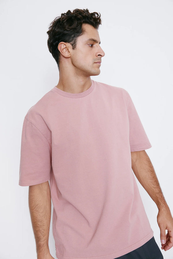 UNFEIGNED - BASIC T SHIRT DUSTY ROSE