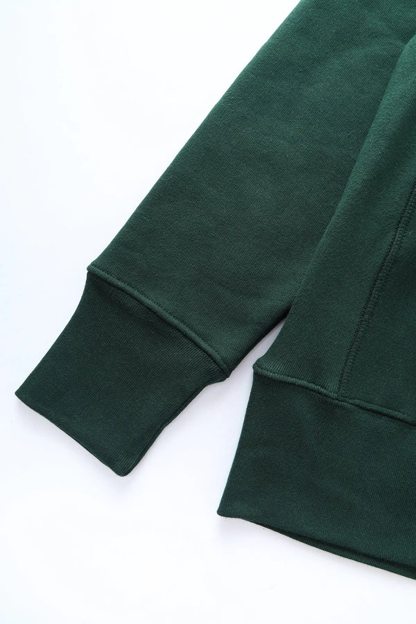 POWER GOODS - SUPER WEIGHT HOODIE FOREST GREEN