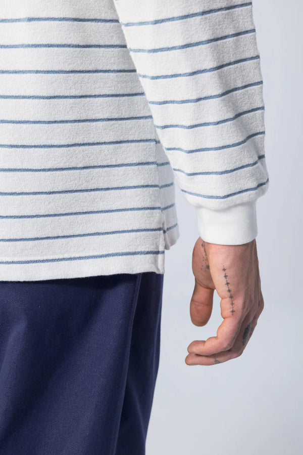 UNFEIGNED - BASIC LONGSLEEVE T SHIRT TERRY MARINE STRIPES