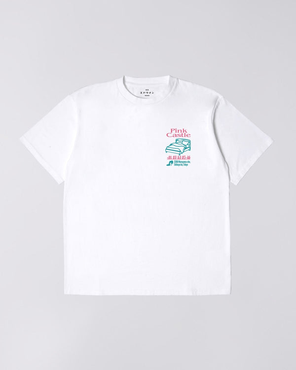 EDWIN - PINK CASTLE T-SHIRT WHITE