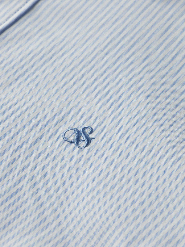 SCOTCH & SODA - ESSENTIALS OXFORD STRIPE BUTTON DOWN SHIRT BLUE STRIPE