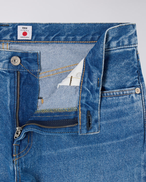 EDWIN - REGULAR TAPERED JEANS BLUE MID LIGHT USED