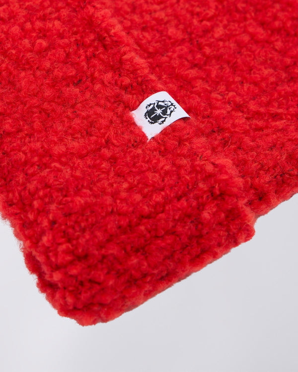 EDWIN - FUZZY BEANIE (FIERY RED)