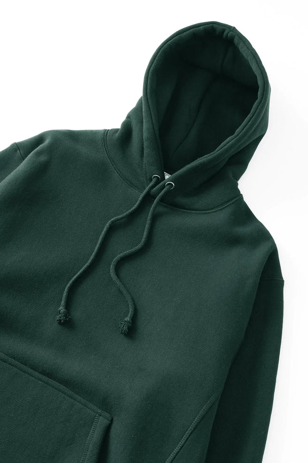 POWER GOODS - SUPER WEIGHT HOODIE FOREST GREEN
