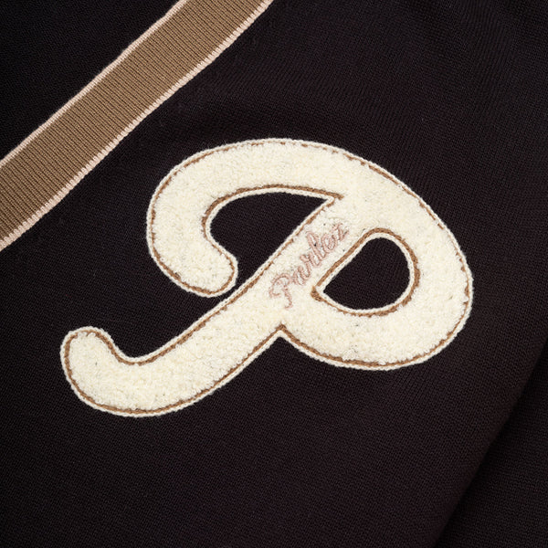 PARLEZ - LETTERMAN CARDIGAN (BLACK)