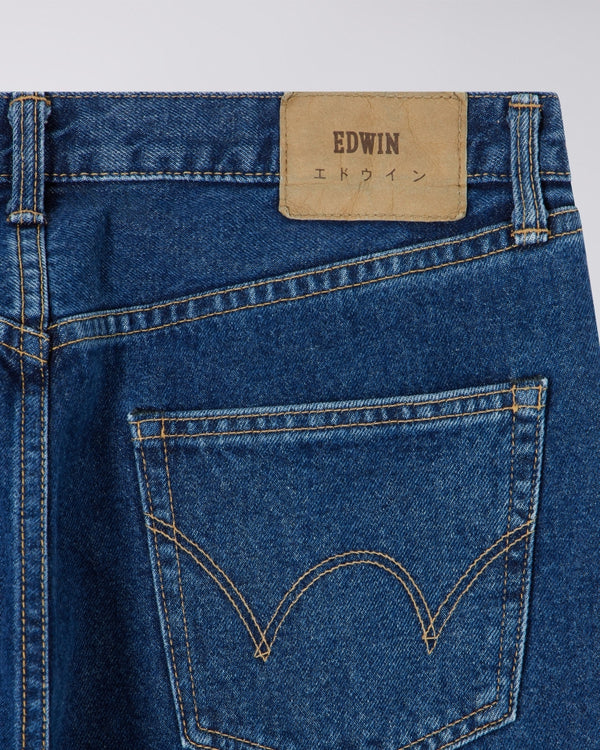EDWIN - REGULAR TAPERED JEANS BLUE MID USED