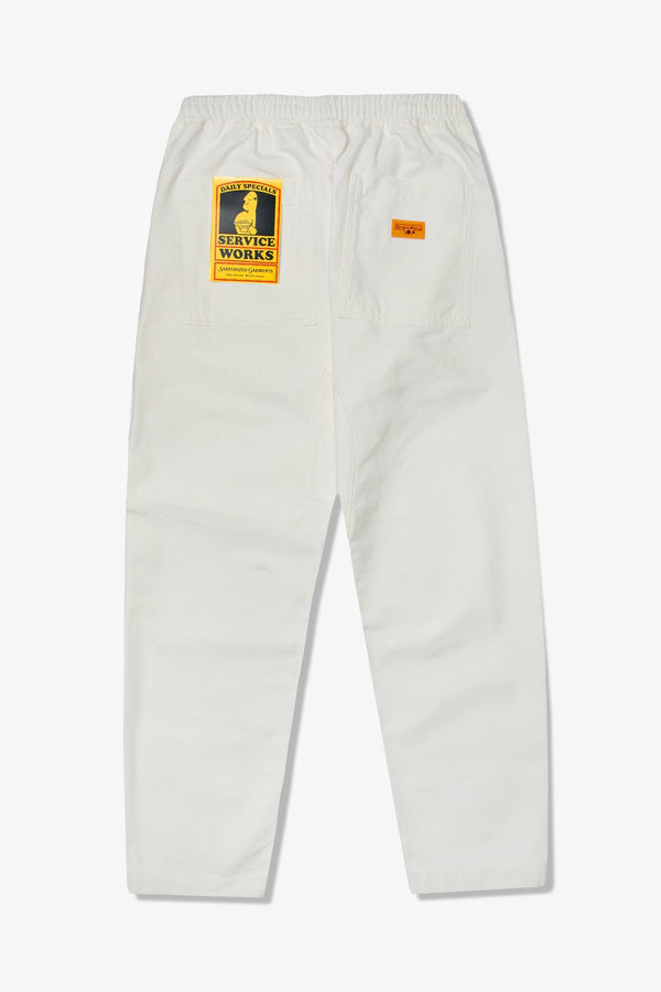 Service Works Canves Chef Pants Off-White