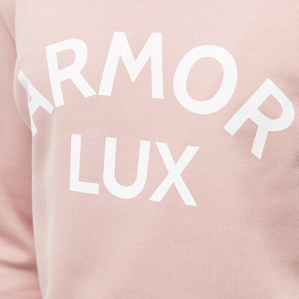 Armor Lux Organic Logo Crew Sweat - Pink