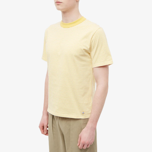 Armor Lux Striped T-Shirt - Yellow & White