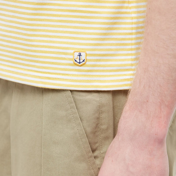 Armor Lux Striped T-Shirt - Yellow & White