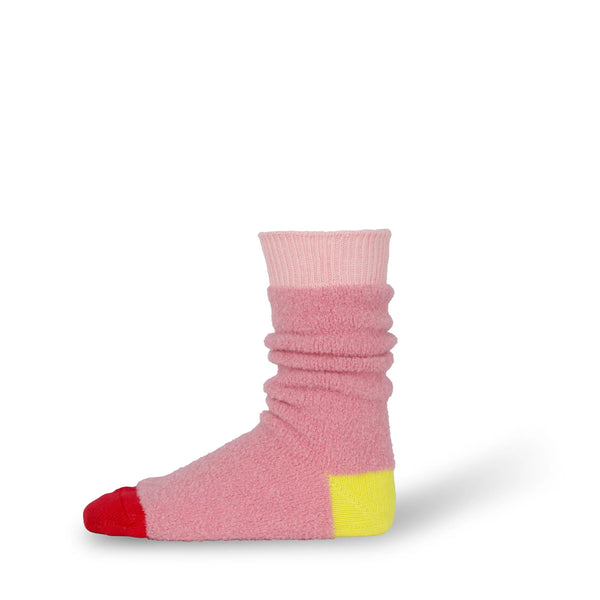 Decka Alpaca Boucle Socks - Pink
