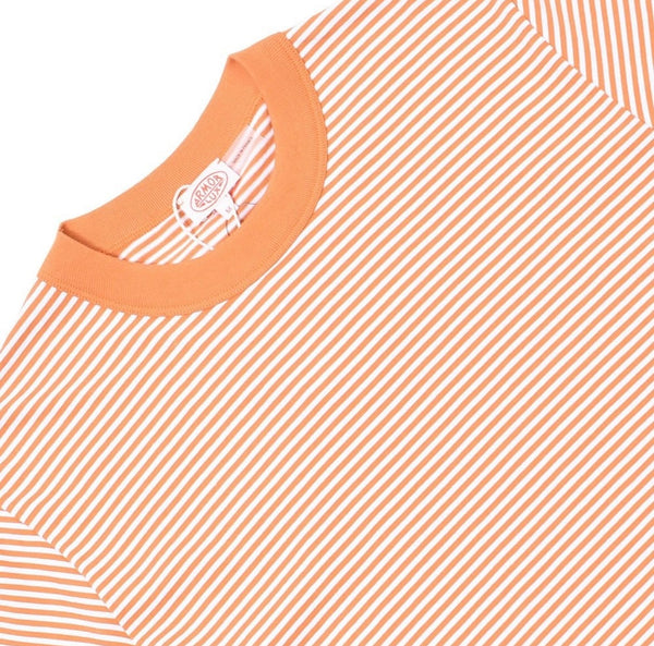Armor Lux Striped T-Shirt - Orange & White