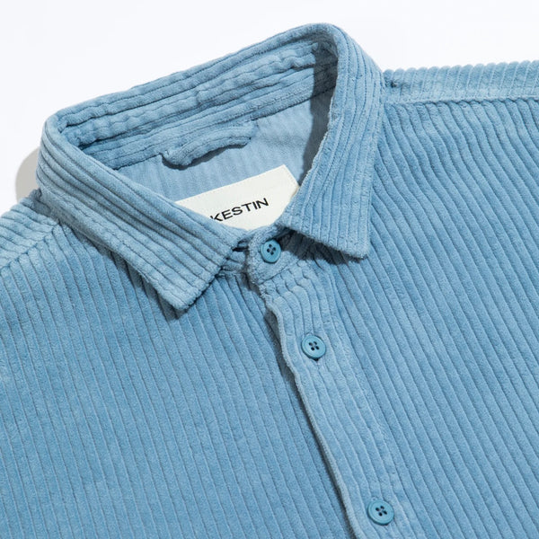 Kestin Armadale Overshirt - Sky Blue Cord