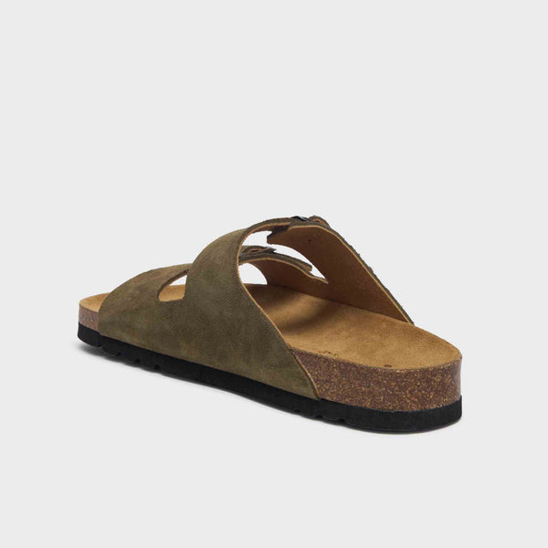 SCHOLL - MULES JULIEN SUEDE KHAKI